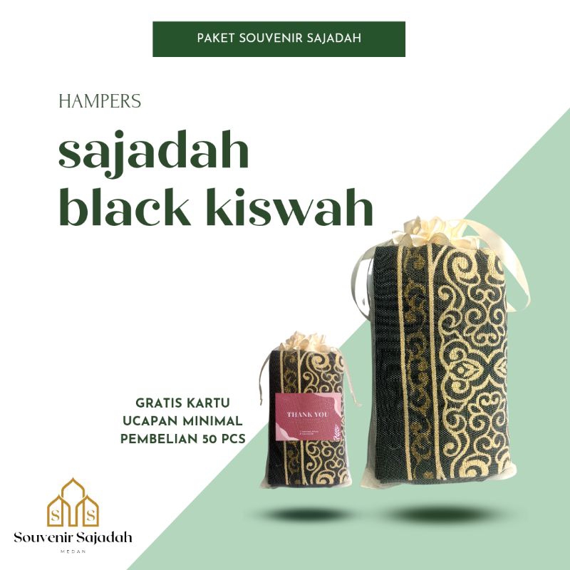 PAKET HAMPERS SOUVENIR SAJADAH SHENNIL BENANG EMAS