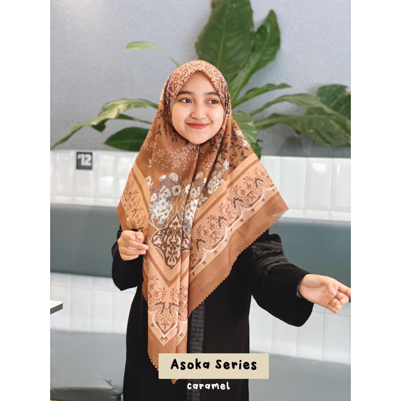 JILBAB VOAL MOTIF SIGNATURE || WaliBarokah Scarf Asoka Series