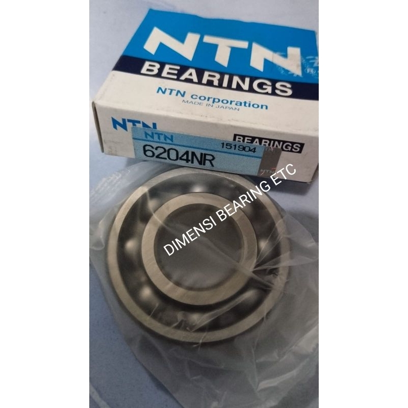 BALL BEARING WITH RING 6204 NR NTN / 6204NR NTN