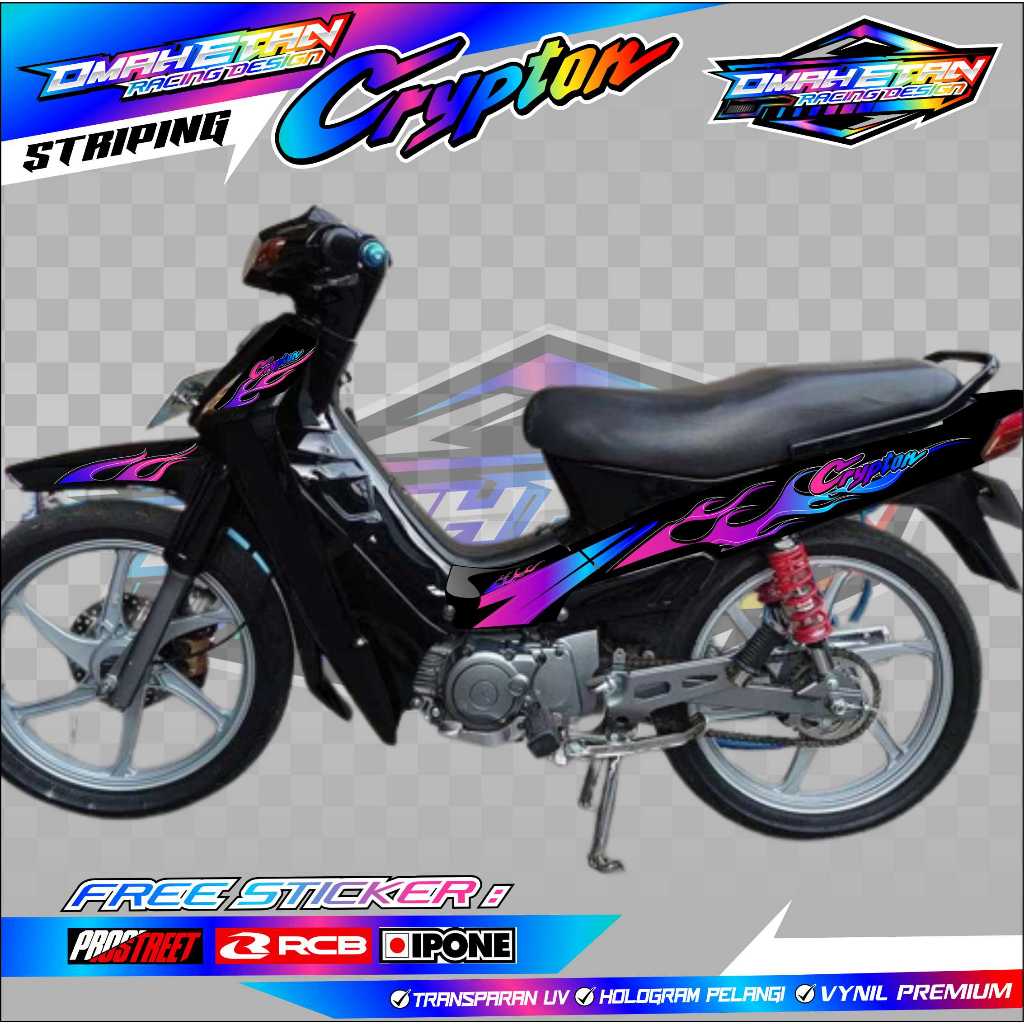 STRIPING VARIASI YAMAHA CRYPTON / STICKER LIST MOTOR YAMAHA CRYPTON