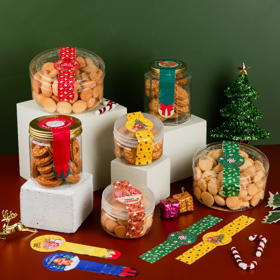 

Stiker Seal Label Toples Kue Kering Natal Christmas Tahun Baru