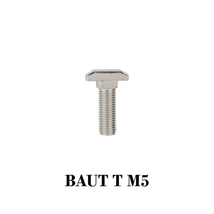 NEW STOCK EELIC BAT Baut Tipe T Aluminium Profile M5 M6 M8 T Nut Scew / Tee Nut Screw Sparepart
