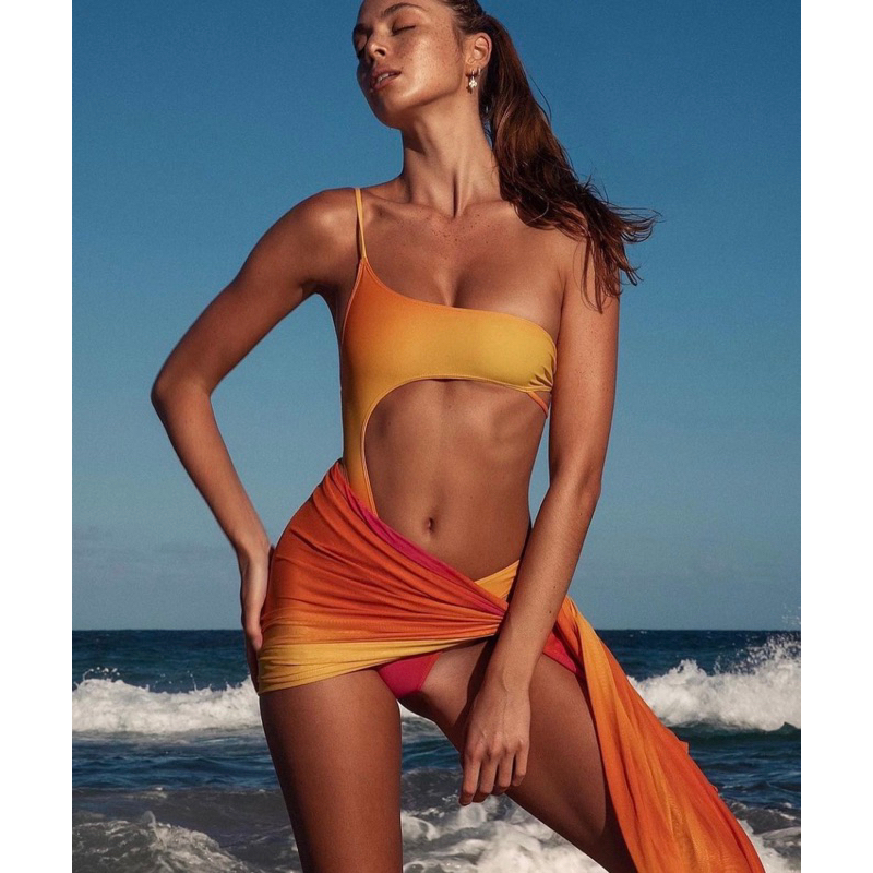 KYLIE Swim By Kylie Jenner Sunset Ombre Sarong