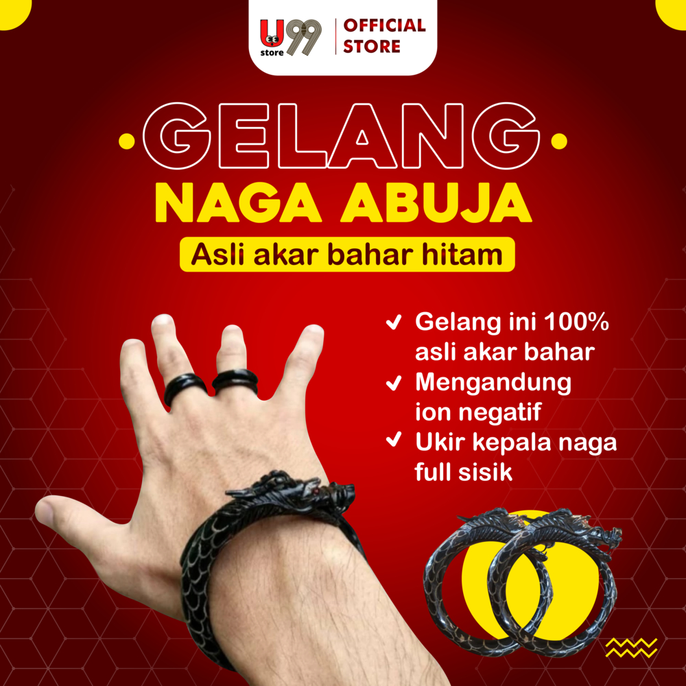 GELANG AKAR BAHAR HITAM UKIR NAGA 100% ASLI AKAR BAHAR HITAM