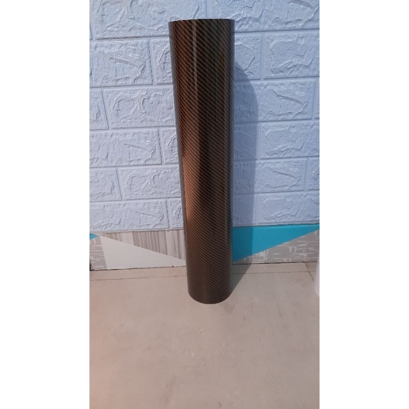 sticker skotlet carbon kevlar 2D glossi warna gold