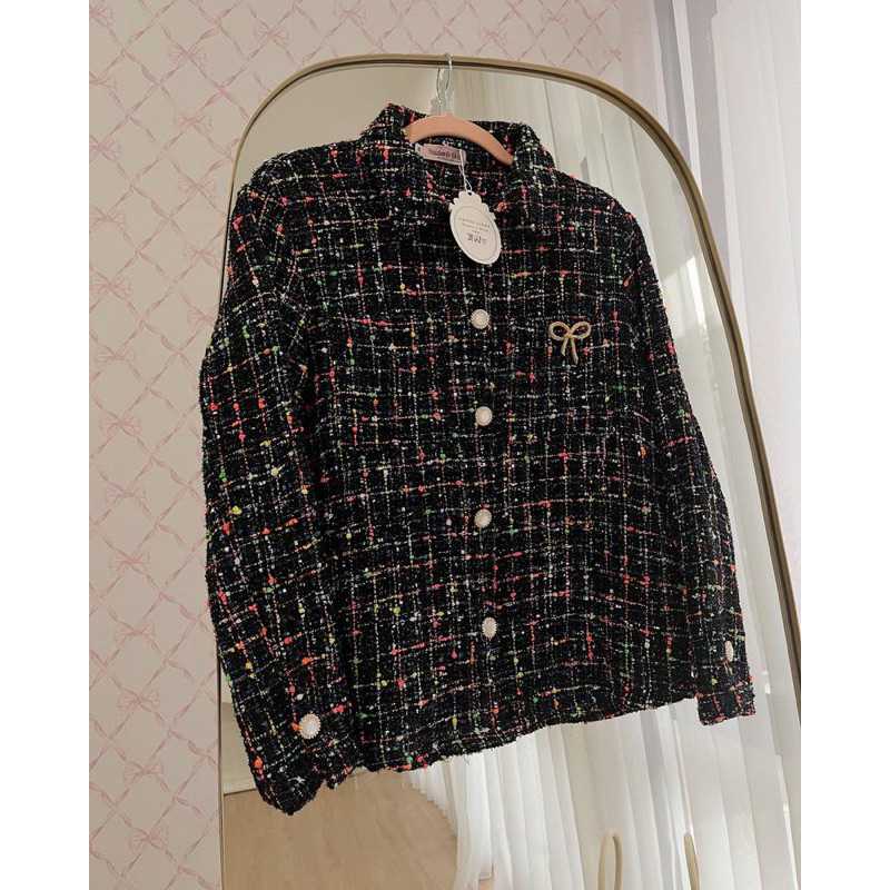 (ready) TWEED OUTER BLACK | MILLIE OUTER BY HAIDEEORLIN