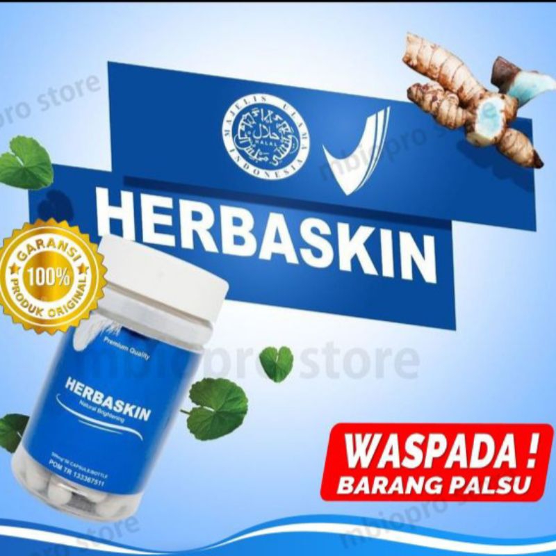 HERBASKIN - HERBASKIN PENGHILANG FLEK HITAM ® HERBASKIN NATURAL BRIGHTENING| HERBASKIN SUPLEMEN PEMU
