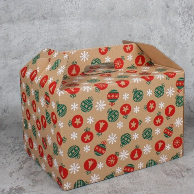 

box kardus jinjing packaging hampers natal dus tenteng ukuran 34x26x23 box edisi natal christmas box premium 10pcs