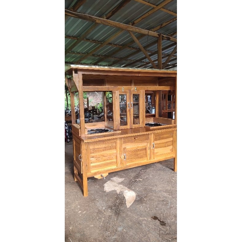 Gerobak Mie Ayam Bakso Kayu Jati