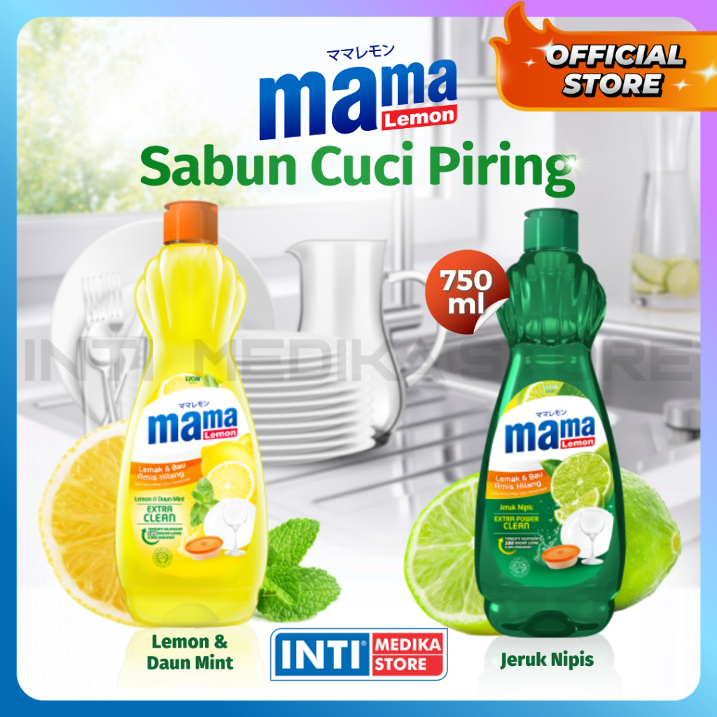 MAMA LEMON - Sabun Cuci Piring Lime BOTOL 750ml | Pencuci Piring