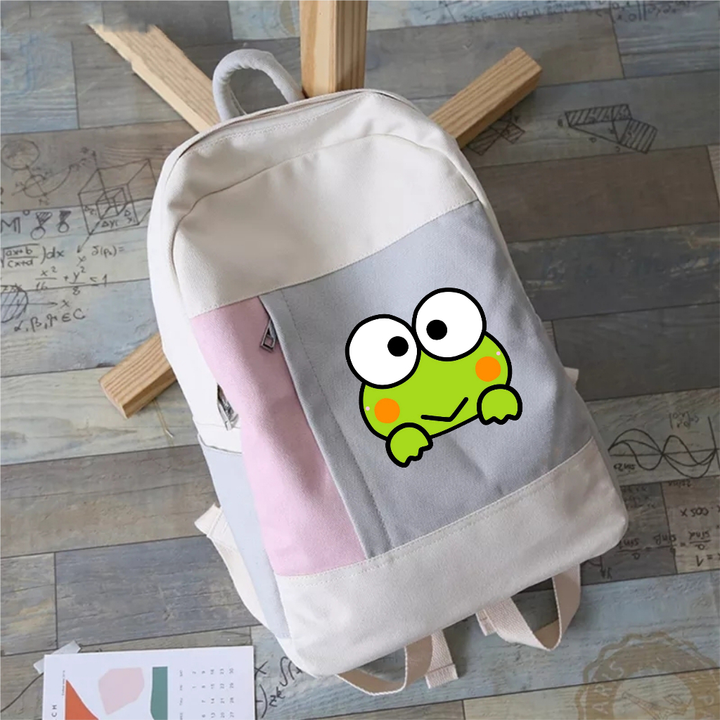 PVJ Tas Anak Sekolah Motif Keropi Tas Ransel Anak Unisex