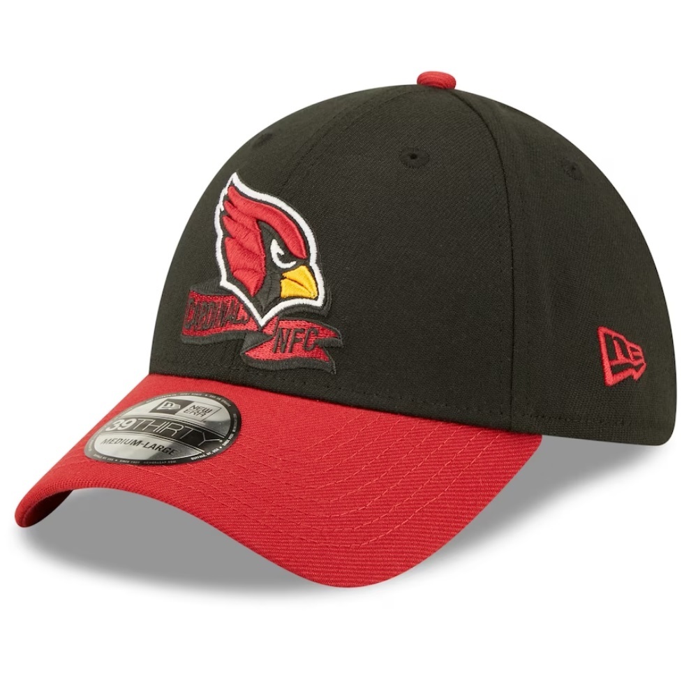 Topi NFL New Era 39THIRTY - Arizona Cardinals Black SEC 2022 Sideline