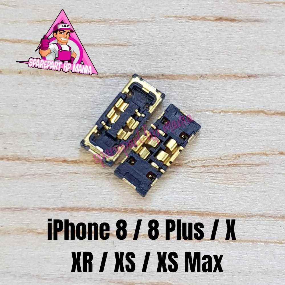 KONEKTOR BATERAI IPHONE X 8G 8 PLUS XR XS MAX  ORIGINAL CONNECTOR BATTERY BATRE
