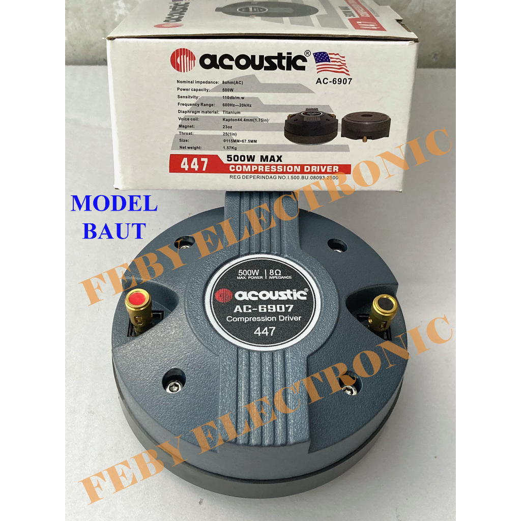 Driver tweeter Acoustic AC-6907 447 Model Baut