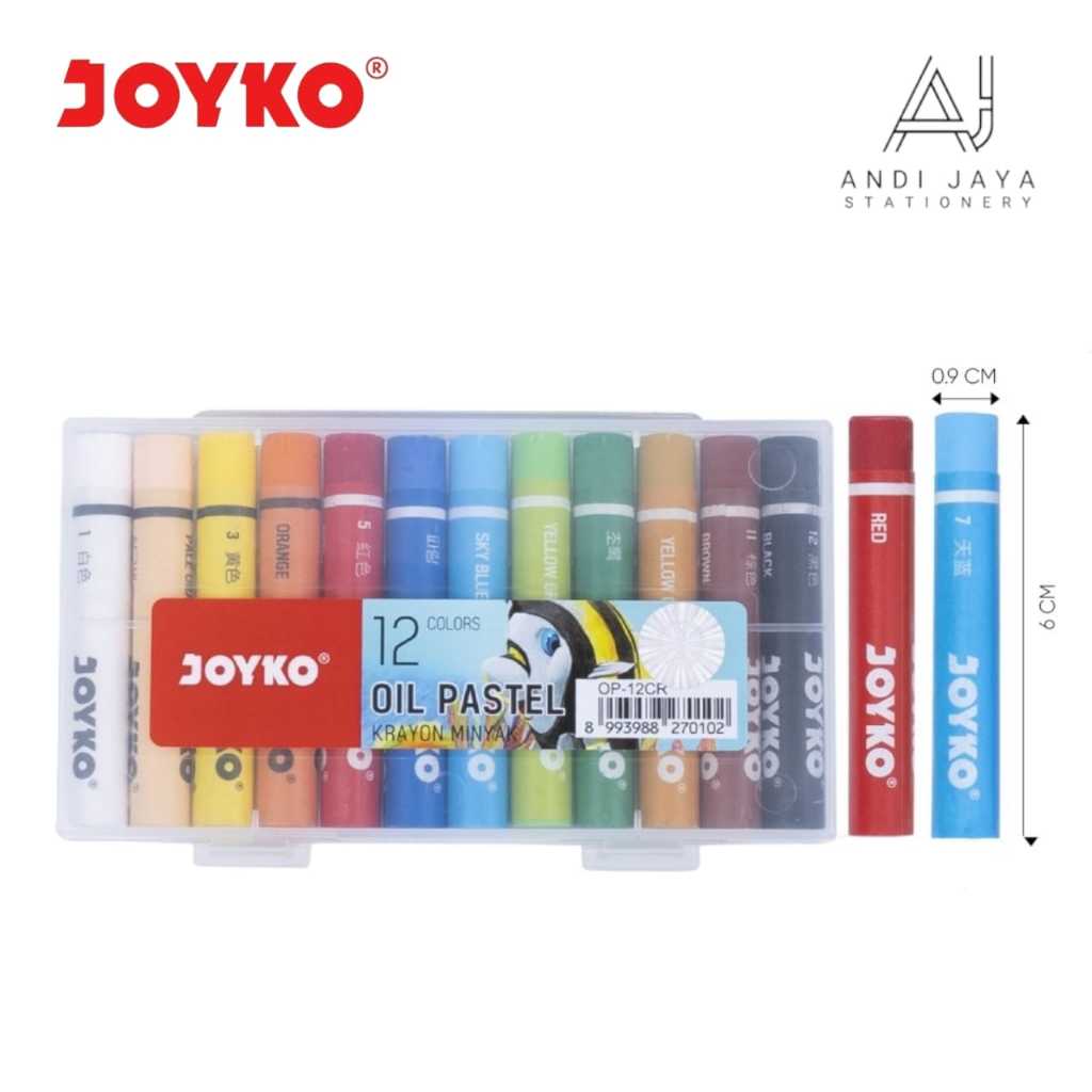 

Krayon Joyko / Crayon Joyko 12 Warna Mini OP-12CR Oil Pastel