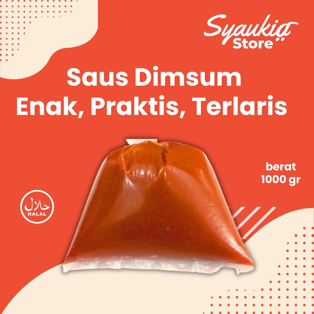 

Sambal Cabe 1kg / Saus Cabe / Saus Dimsum / Sambal Dimsum / Saus Tahu Balik / Saus Pangsit / Saos Dimsum / Saos Cabe 1 Kg