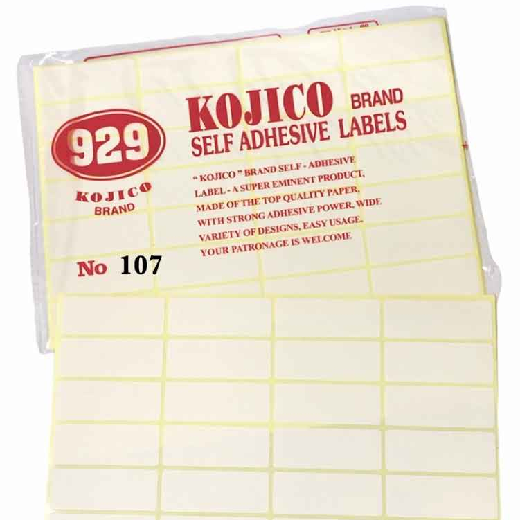 

LABEL KOJICO NO 107