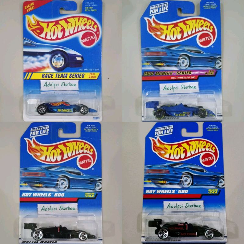 hotwheels hot wheels 500 mad maniax series race team series the mad racer Goodyear formula racer 1 n