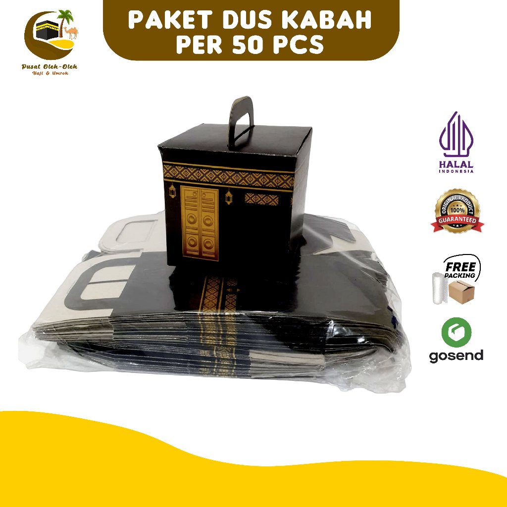 

Kardus kabah oleh oleh haji dan umroh paket isi 50 pcs