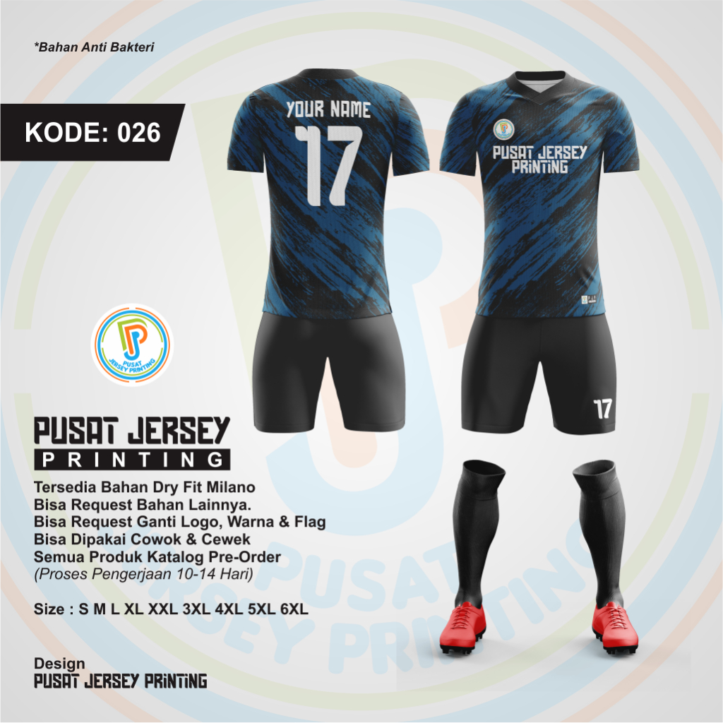 JERSEY SETELAN PRINTING CUSTOM SPORT TEAM DEWASA ANAK JERSEY PRINTING/ JERSEY BAJU FUTSAL/ BOLA FULL