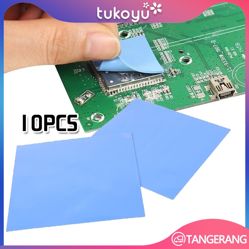 Thermal Pad 10*10cm 10pcs/CPU GPU Processor Heatsink Silicon