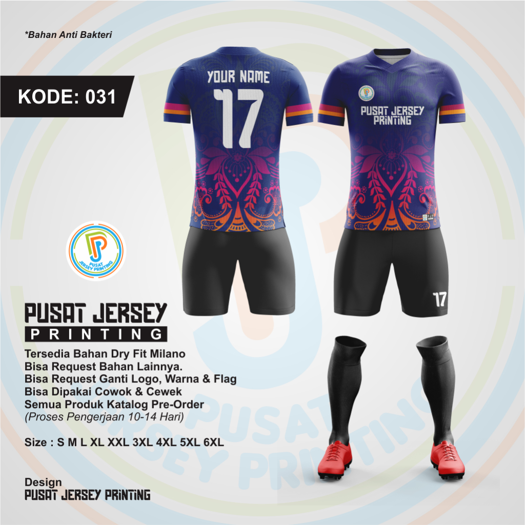 GROSIR DAN SATUAN SETELAN KAOS TIM TEAM JERSEY PRINTING CUSTOM FULL PRINTING SUBLIM DAN SABLON POLYP