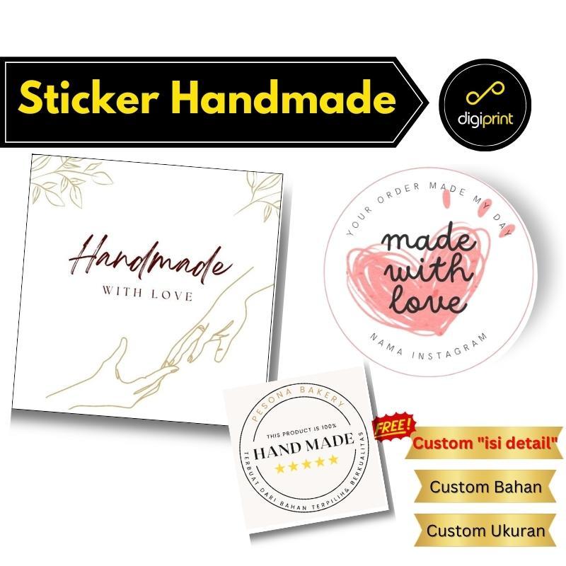 

STICKER HAND MADE WITH LOVE STICKER KEMASAN STIKER LOVE - Digiprint Jakarta Filleo Land