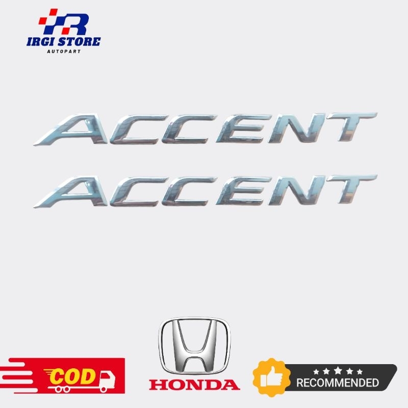 Emblem ACCENT Logo Hyundai 100% Original Logo Accent