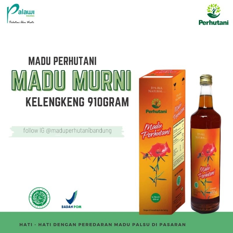 

Madu Kelengkeng 910gram Madu Perhutani ASLI Madu Murni