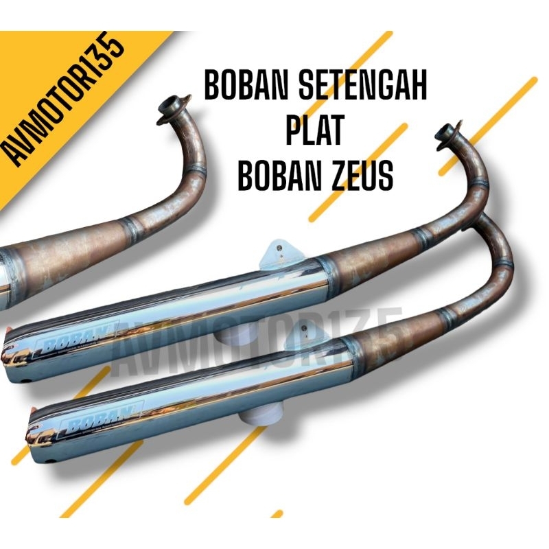 Knalpot Boban zeus setengah dewa knalpot boban setengah plat knalpot rxking boban zeus