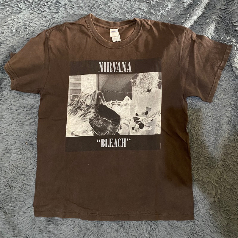 Preloved Official Band Tshirt Nirvana Bleach Kaos Bekas Original Merchandise