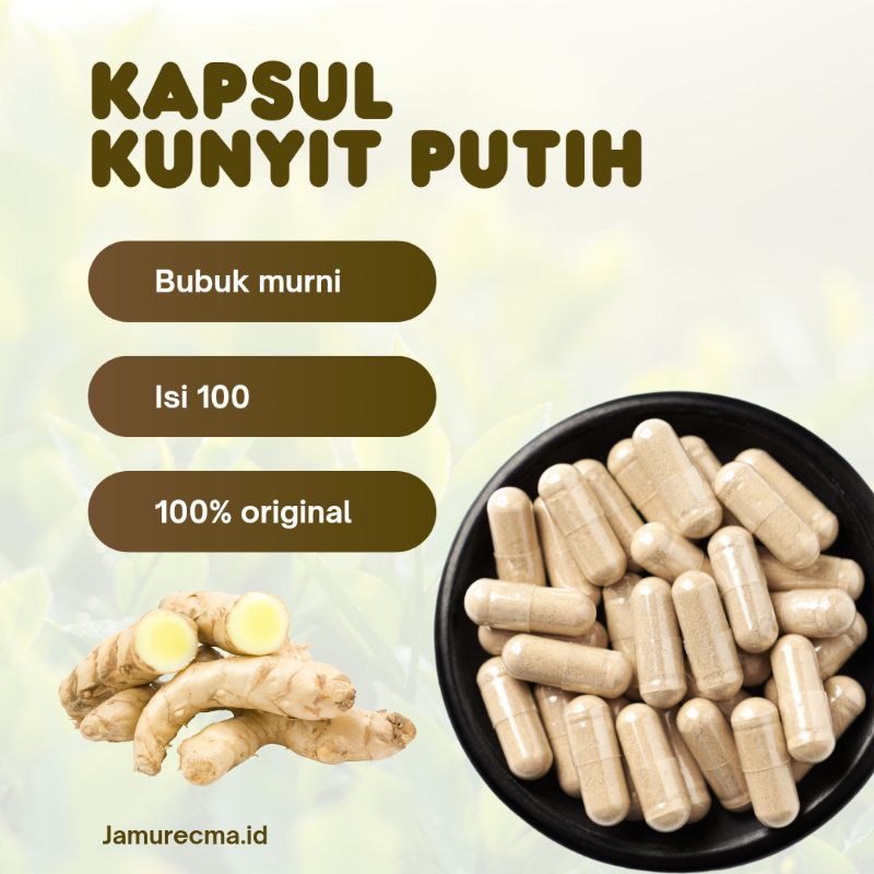 

KAPSUL KUNYIT PUTIH isi 100 | MIOM KISTA KANKER GERD MAGH
