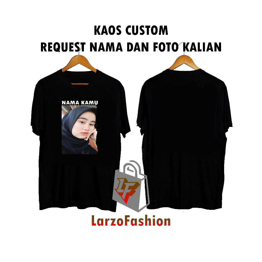 SEHARI JADI - LarzoFashion - BAJU KAOS SABLON CUSTOM SATUAN / DESAIN BEBAS DEPAN / CUSTOM FOTO GAMBA