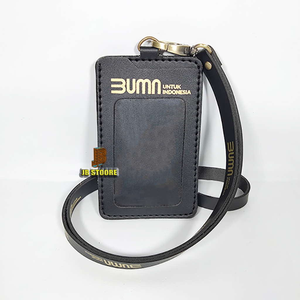 

Tempat Id Card BUMN 3K Kulit / Id Card Holder BUMN Indonesia Gantung / Name Tag BUMN Tali Kulit RB9