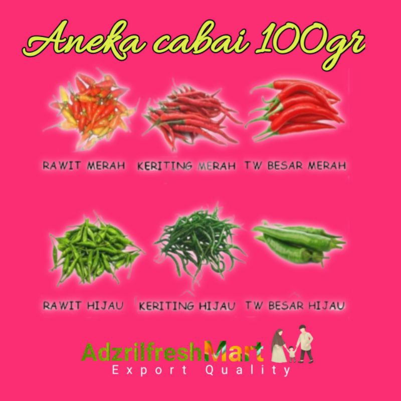 

ANEKA CABE ( 100gr )