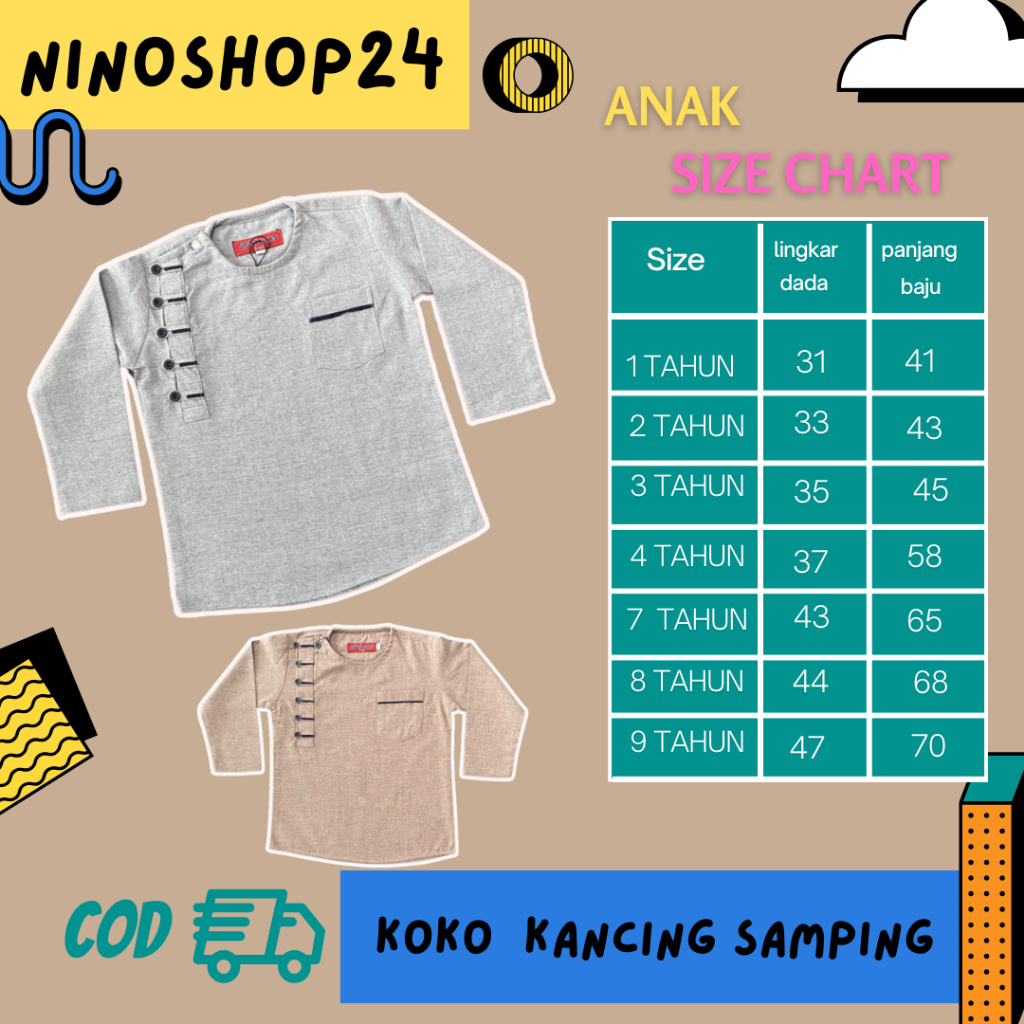 KOKO KANCING SAMPING "NINOSHOP24"