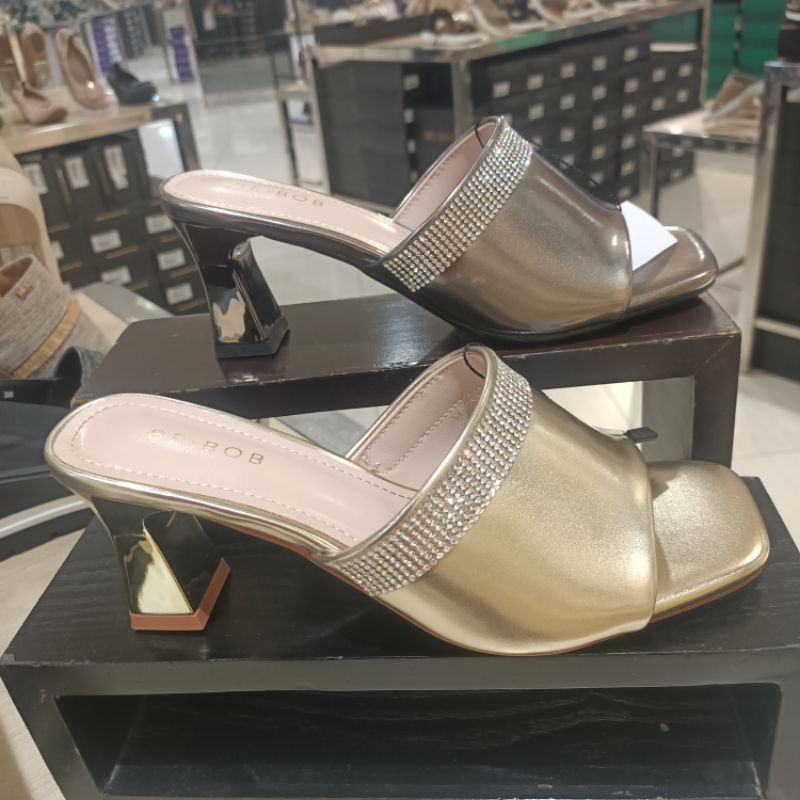BE BOB ‼️ sandal wanita heels 5cm glossy terbaru