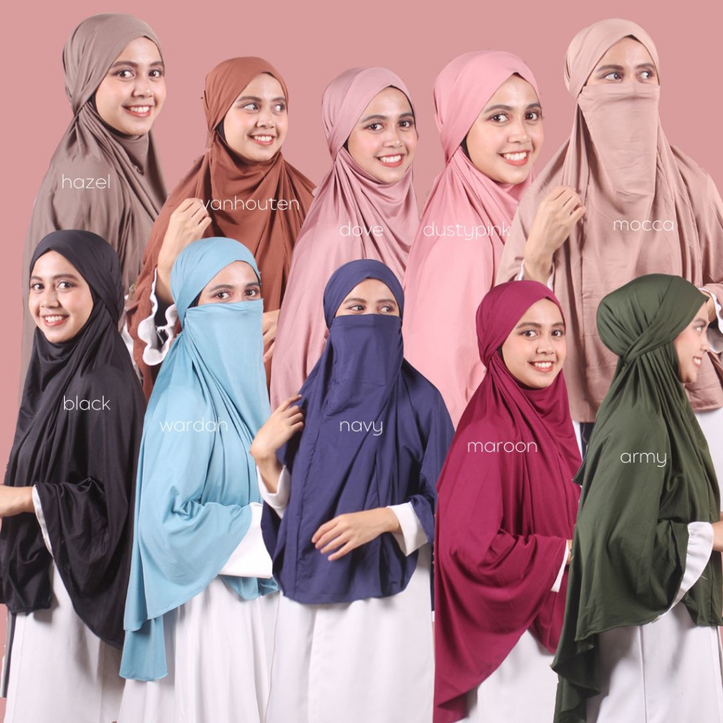 PROMO FRENCH KHIMAR/JILBAB CADAR/JILBAB UMROH/KERUDUNG BERGO JERSEY CADAR NIQAB DUBAI KEKINIAN