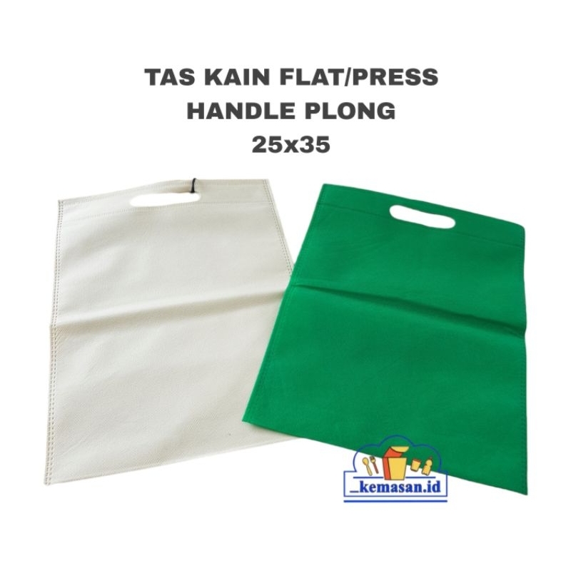 

TAS KAIN FLAT/PRESS HANDLE PLONG 25x35 (1 plastik 20 pcs )
