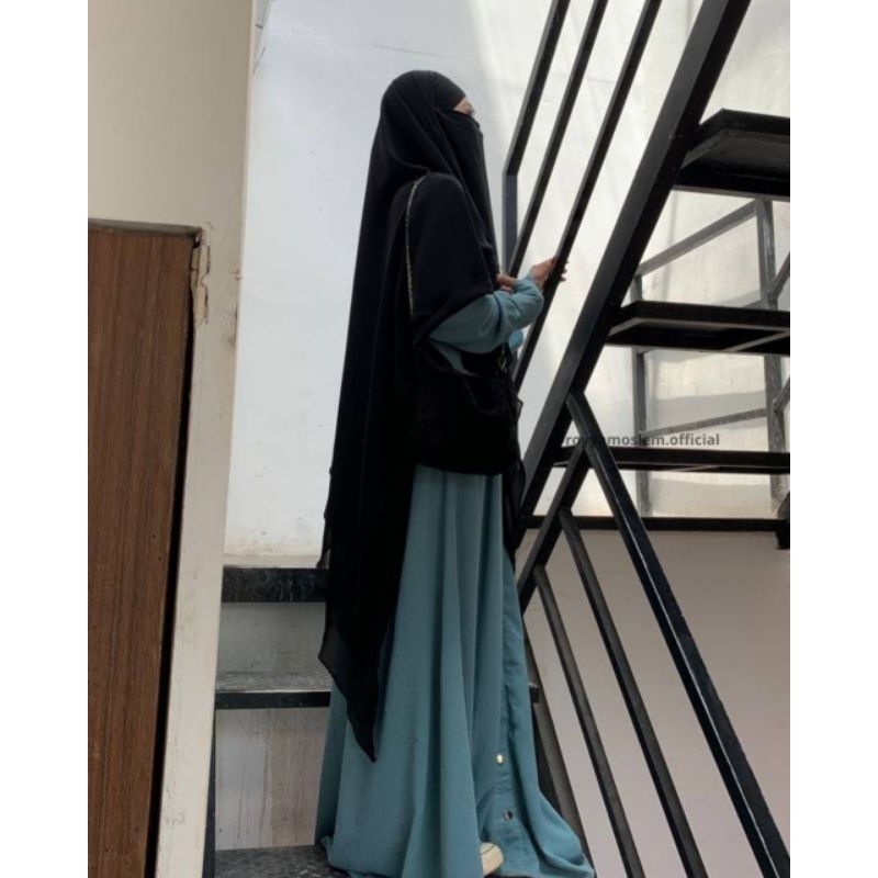 french khimar sifon triangle by royya moslem / fk sifon / fk double layer / fk sifon lancip