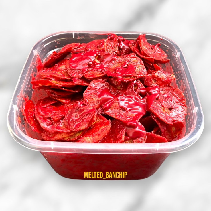 

MELTED BANCHIP - KERIPIK PISANG LUMER "RED VELCAKE