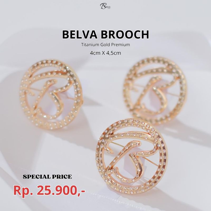 Belva Brooch Gold by Belva Fashion//Qisma Jiha