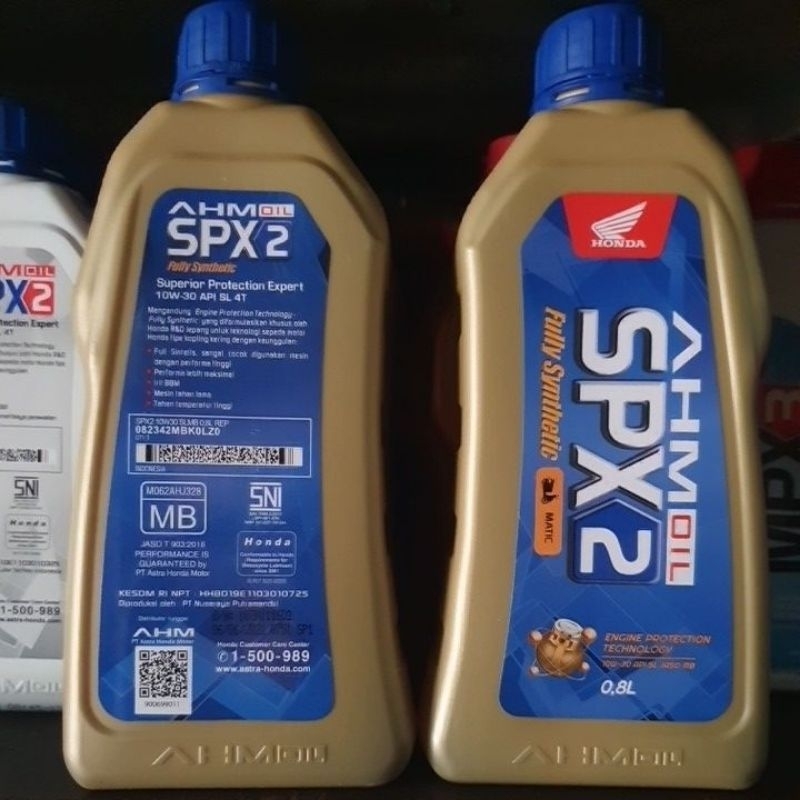 oil ahm spx 2 fully synthetic matic 800 mili ori bagus berkualitas oli mesin