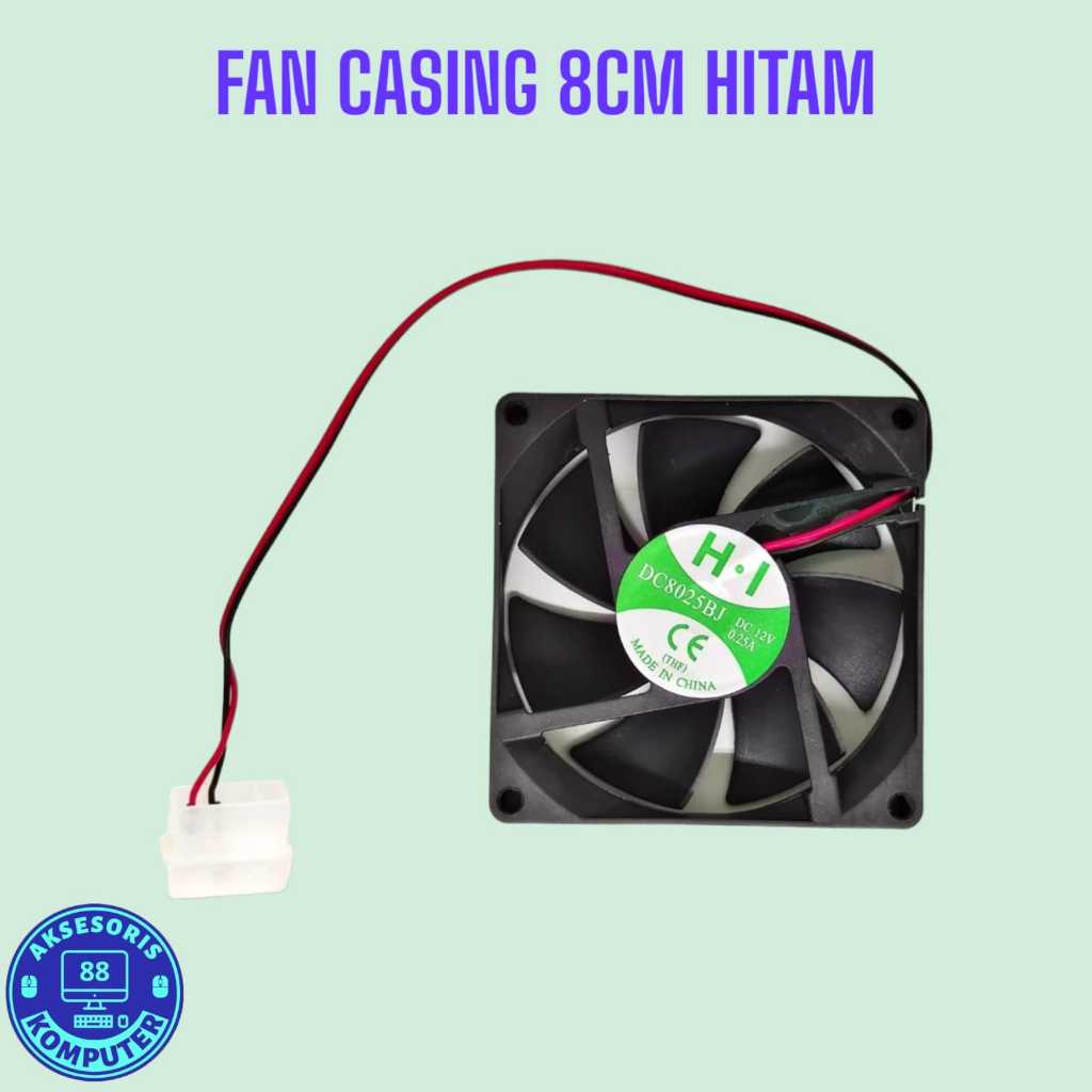 FAN CASING 8 CM | FAN CASE 8 CM HITAM | COOLER FAN CPU