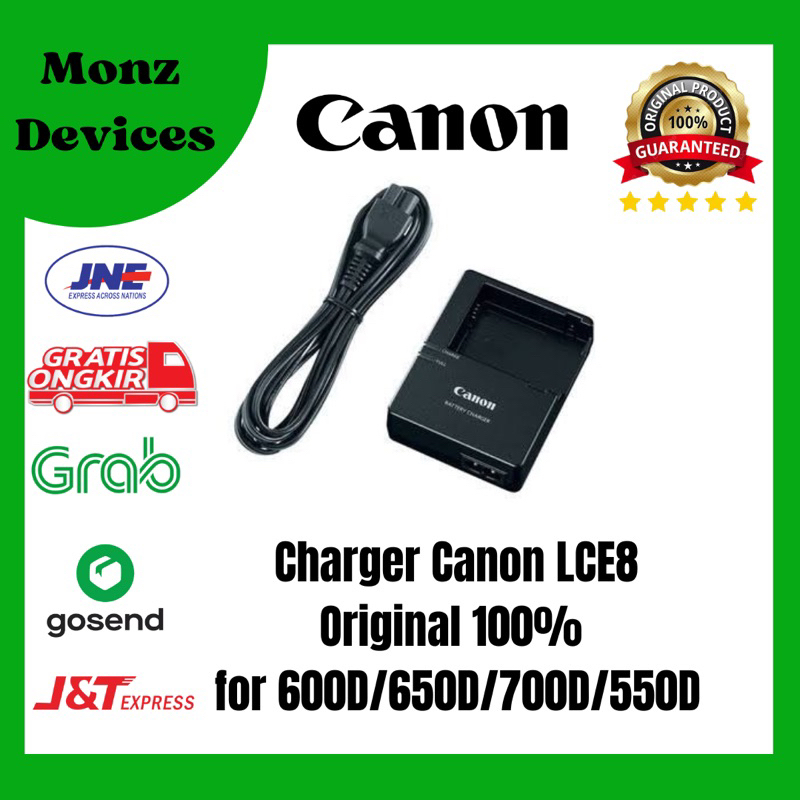 CHARGER LCE8 for 600D/650D/700D/550D / charger lc-e8 original for baterai lp-e8 LpE8/charger Canon O