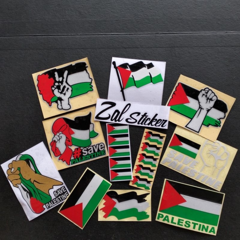 

sticker bendera Palestina sticker cutting