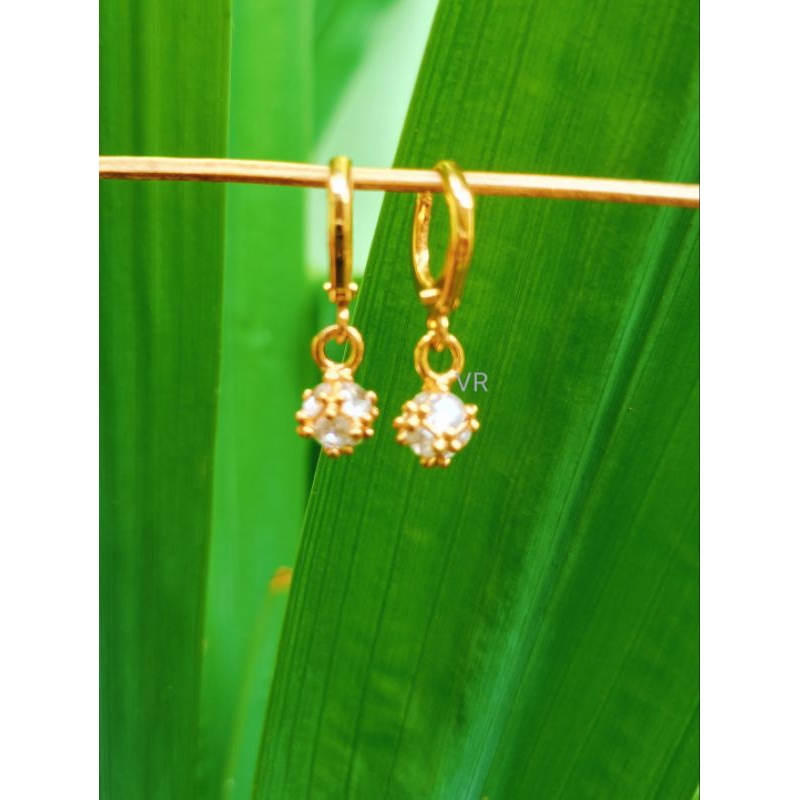 Anting Berlian Titanium Asli #perhiasan anting Titanium#anting wanita viral