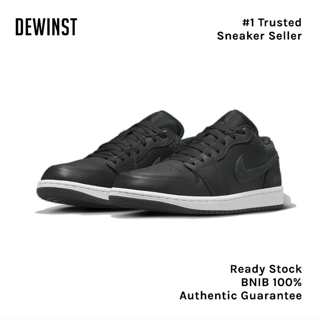 Air Jordan 1 Low SE Black Elephant BNIB RESMI ORIGINAL