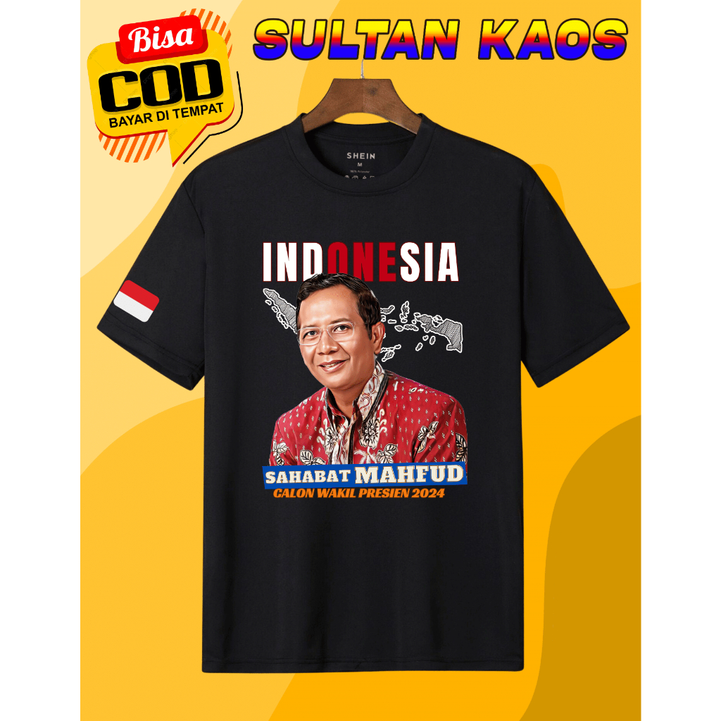 Kaos Mahfud | Kaos Sahabat Mahfud | Baju Relawan Mahfud MD | Seragam Relawan Mahfud Md | Baju Kaos M