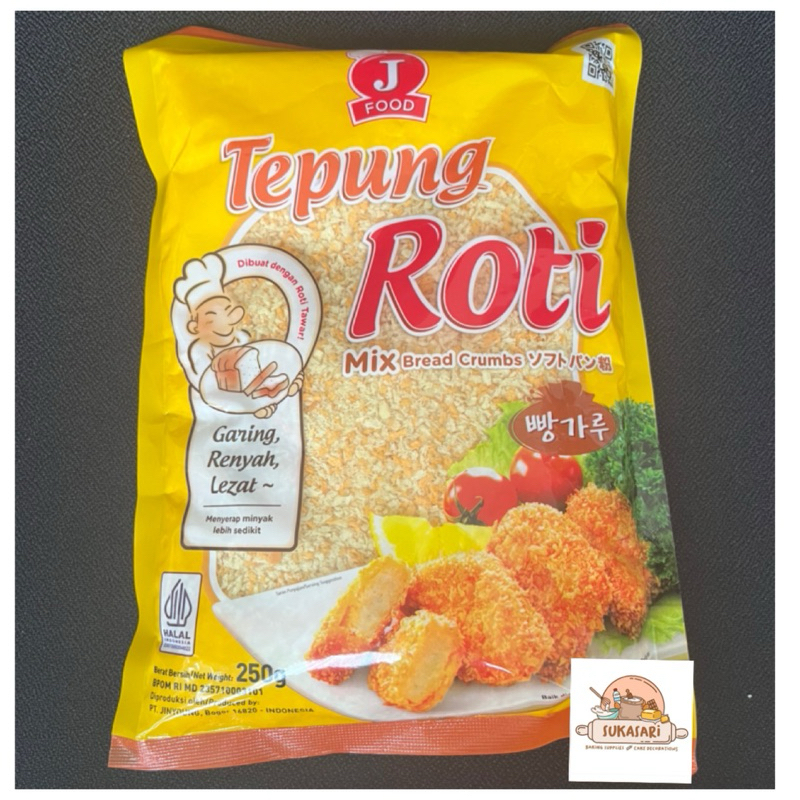 

J Food Tepung Roti 250gr mix bread crumbs kuning putih